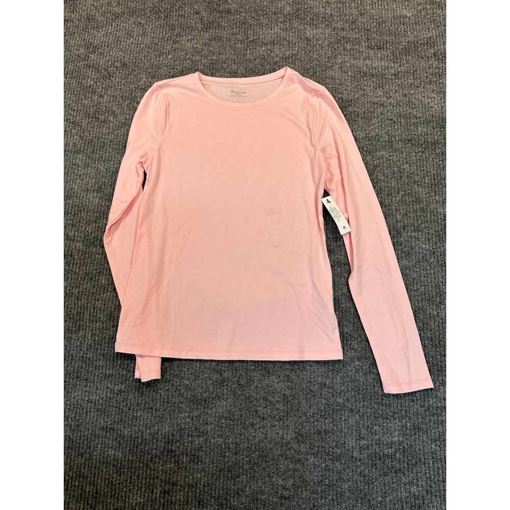 No Boundaries Long Sleeve Tee M Pink Strawberry Smoothie Cotton Blend